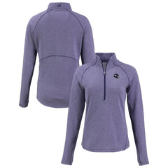 Cutter & Buck Women's Peshastin Eco Fleece Recycled Tri-Blend Raglan Half-Zip Jacket - Minnesota Vikings