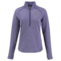 Cutter & Buck Women's Peshastin Eco Fleece Recycled Tri-Blend Raglan Half-Zip Jacket - Minnesota Vikings