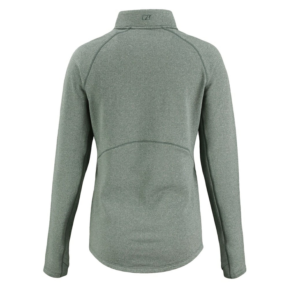 Cutter & Buck Women's Peshastin Eco Fleece Recycled Tri-Blend Raglan Half-Zip Jacket - Philadelphia Eagles