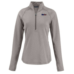 Cutter & Buck Women's Americana Peshastin Eco Fleece Recycled Tri-Blend Raglan Half-Zip Jacket - Pittsburgh Steelers