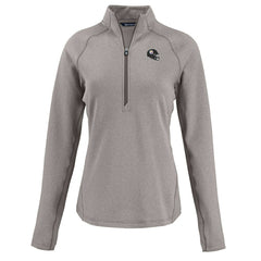 Cutter & Buck Women's Peshastin Eco Fleece Recycled Tri-Blend Raglan Half-Zip Jacket - Pittsburgh Steelers