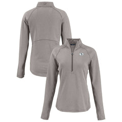 Cutter & Buck Women's Peshastin Eco Fleece Recycled Tri-Blend Raglan Half-Zip Jacket - San Francisco 49ers