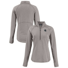 Cutter & Buck Women's Peshastin Eco Fleece Recycled Tri-Blend Raglan Half-Zip Jacket - Seattle Seahawks