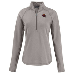 Cutter & Buck Women's Peshastin Eco Fleece Recycled Tri-Blend Raglan Half-Zip Jacket - Washington Commanders