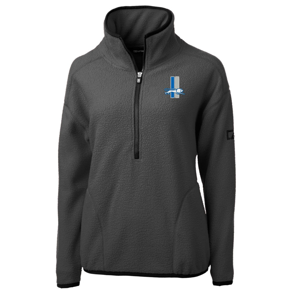 Cutter & Buck Women's Historic Cascade Eco Sherpa Fleece Half-Zip Jacket - Detroit Lions