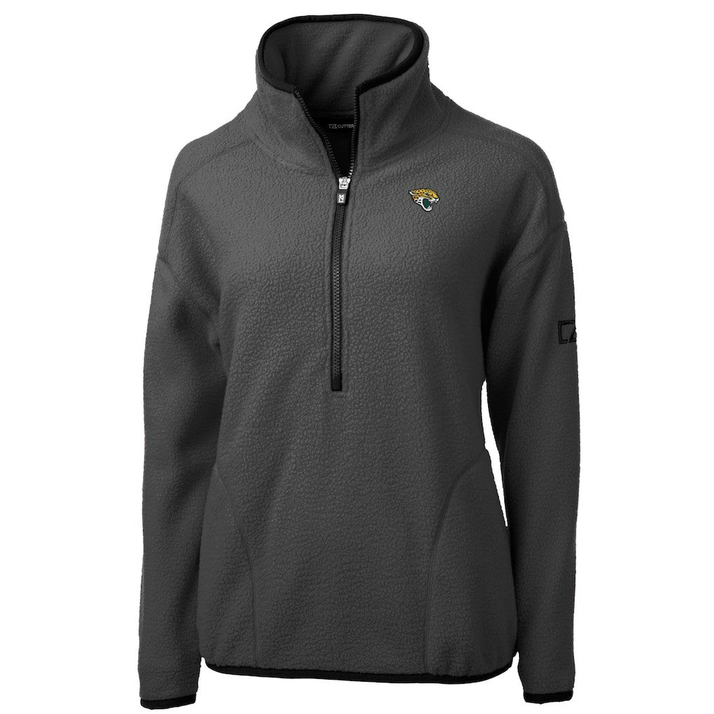 Cutter & Buck Women's Cascade Eco Sherpa Fleece Half-Zip Jacket - Jacksonville Jaguars
