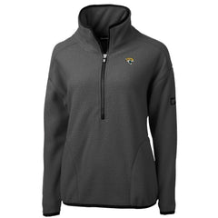 Cutter & Buck Women's Cascade Eco Sherpa Fleece Half-Zip Jacket - Jacksonville Jaguars