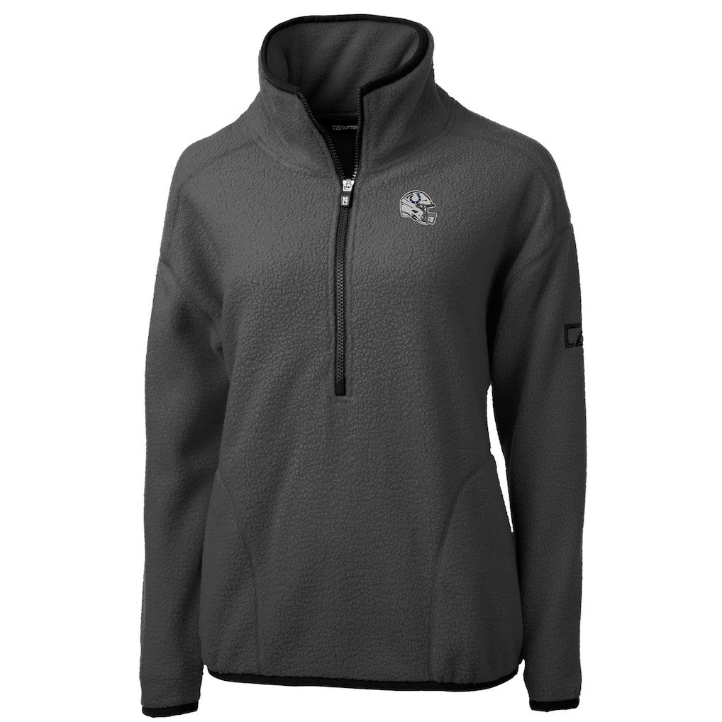 Cutter & Buck Women's Helmet Cascade Eco Sherpa Fleece Half-Zip Jacket - Indianapolis Colts