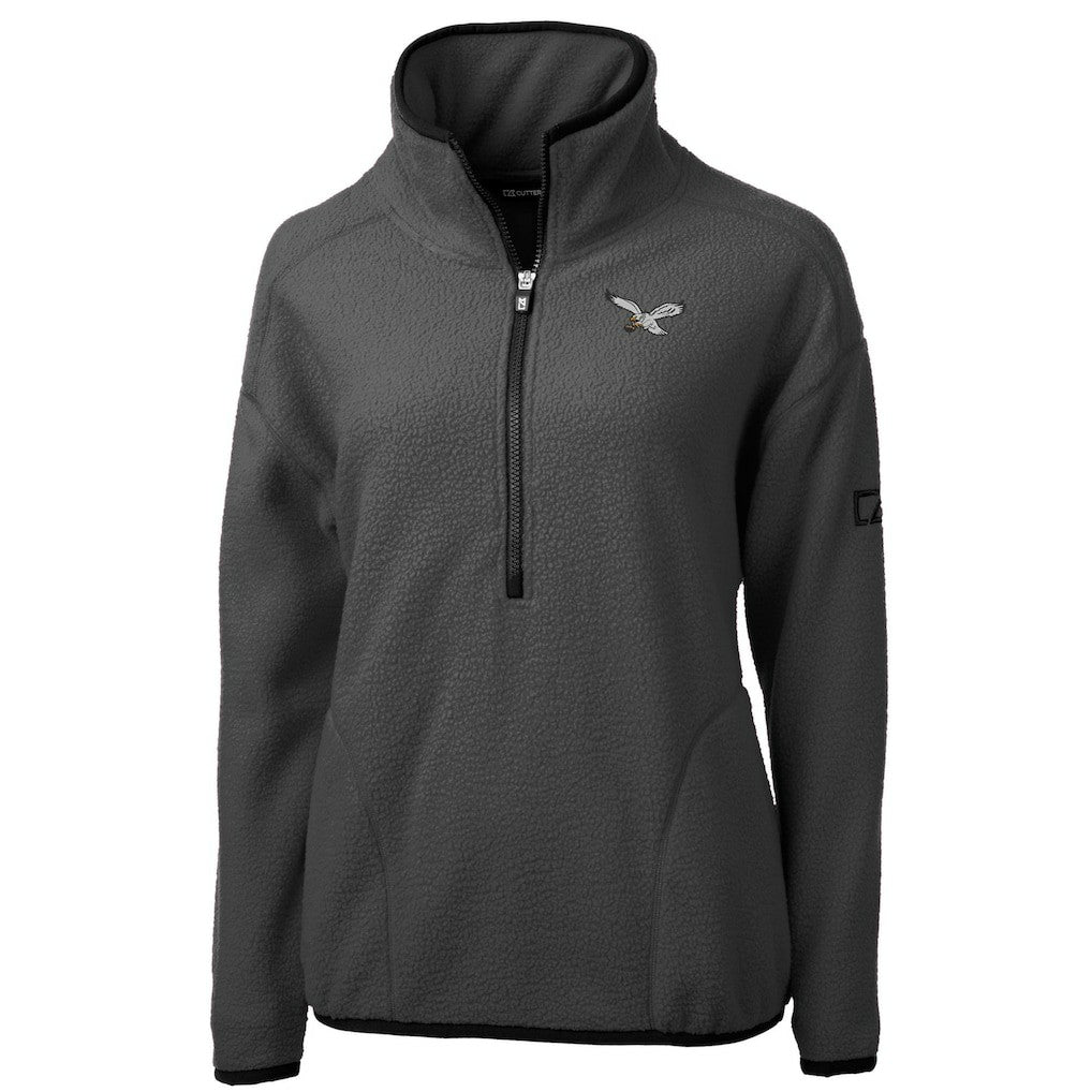Cutter & Buck Women's Historic Cascade Eco Sherpa Fleece Half-Zip Jacket - Philadelphia Eagles