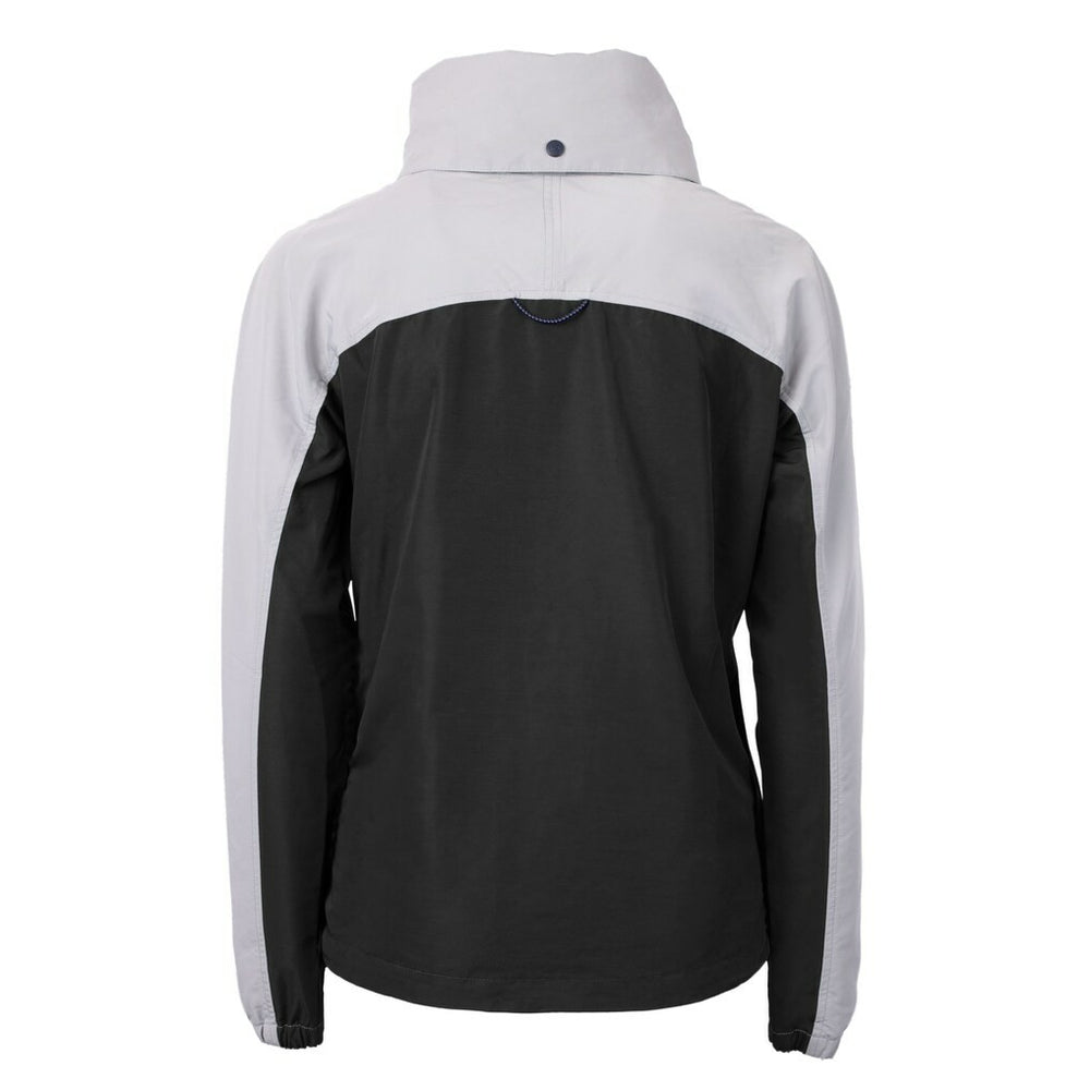 Cutter & Buck Women's Charter Eco Recycled Half-Zip Hooded Anorak Jacket - San Francisco 49ers