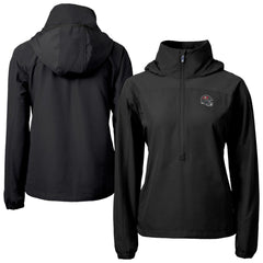 Cutter & Buck Women's Charter Eco Recycled Half-Zip Hooded Anorak Jacket - Tampa Bay Buccaneers