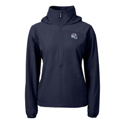 Cutter & Buck Women's Charter Eco Recycled Half-Zip Hooded Anorak Jacket - Buffalo Bills