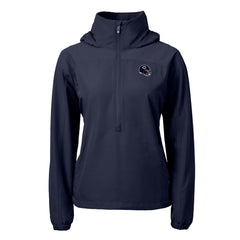 Cutter & Buck Women's Charter Eco Recycled Half-Zip Hooded Anorak Jacket - Chicago Bears