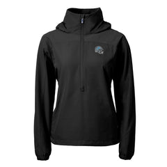 Cutter & Buck Women's Charter Eco Recycled Half-Zip Hooded Anorak Jacket - Detroit Lions