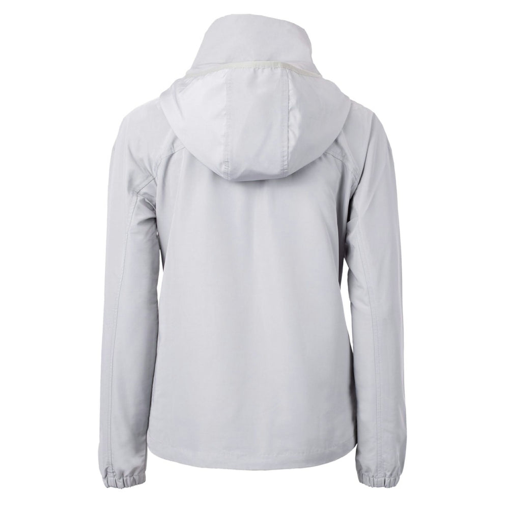 Cutter & Buck Women's Charter Eco Recycled Half-Zip Hooded Anorak Jacket - Denver Broncos