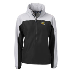 Cutter & Buck Women's Charter Eco Recycled Half-Zip Hooded Anorak Jacket - Green Bay Packers