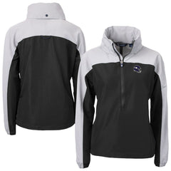 Cutter & Buck Women's Charter Eco Recycled Half-Zip Hooded Anorak Jacket - Minnesota Vikings