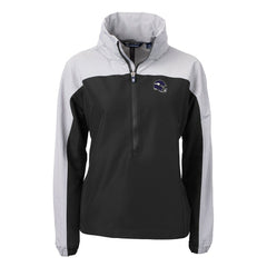 Cutter & Buck Women's Charter Eco Recycled Half-Zip Hooded Anorak Jacket - Minnesota Vikings