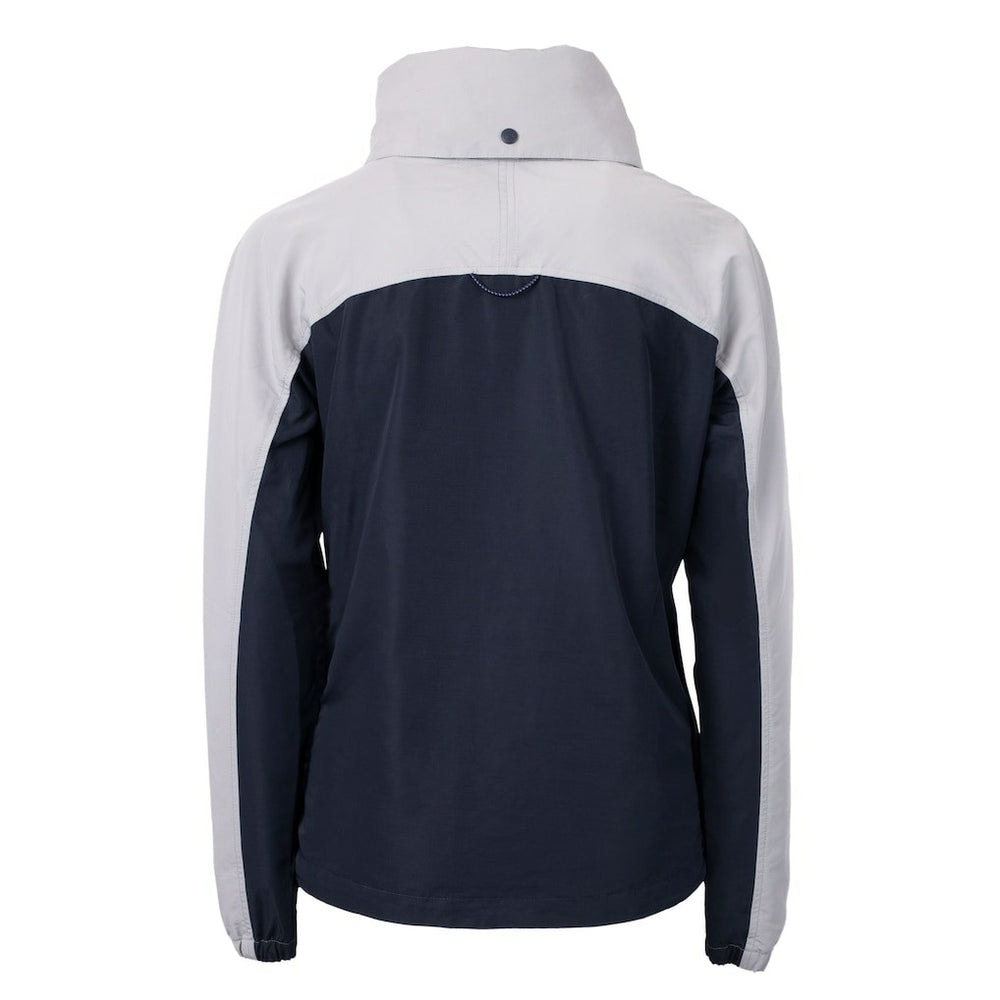 Cutter & Buck Women's Charter Eco Recycled Half-Zip Hooded Anorak Jacket - New England Patriots