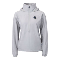 Cutter & Buck Women's Charter Eco Recycled Half-Zip Hooded Anorak Jacket - New York Giants