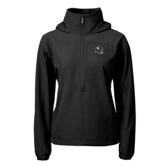 Cutter & Buck Women's Charter Eco Recycled Half-Zip Hooded Anorak Jacket - Pittsburgh Steelers