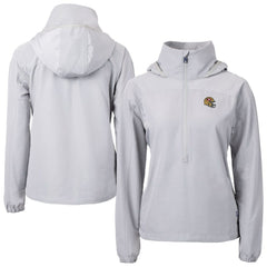 Cutter & Buck Women's Charter Eco Recycled Half-Zip Hooded Anorak Jacket - San Francisco 49ers