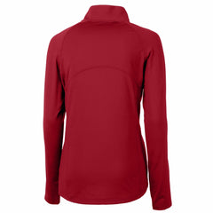 Cutter & Buck Women's Historical Adapt Eco Knit Stretch Recycled Raglan Half-Zip Top - Tampa Bay Buccaneers