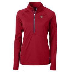 Cutter & Buck Women's Adapt Eco Knit Stretch Recycled Raglan Half-Zip Top - San Francisco 49ers