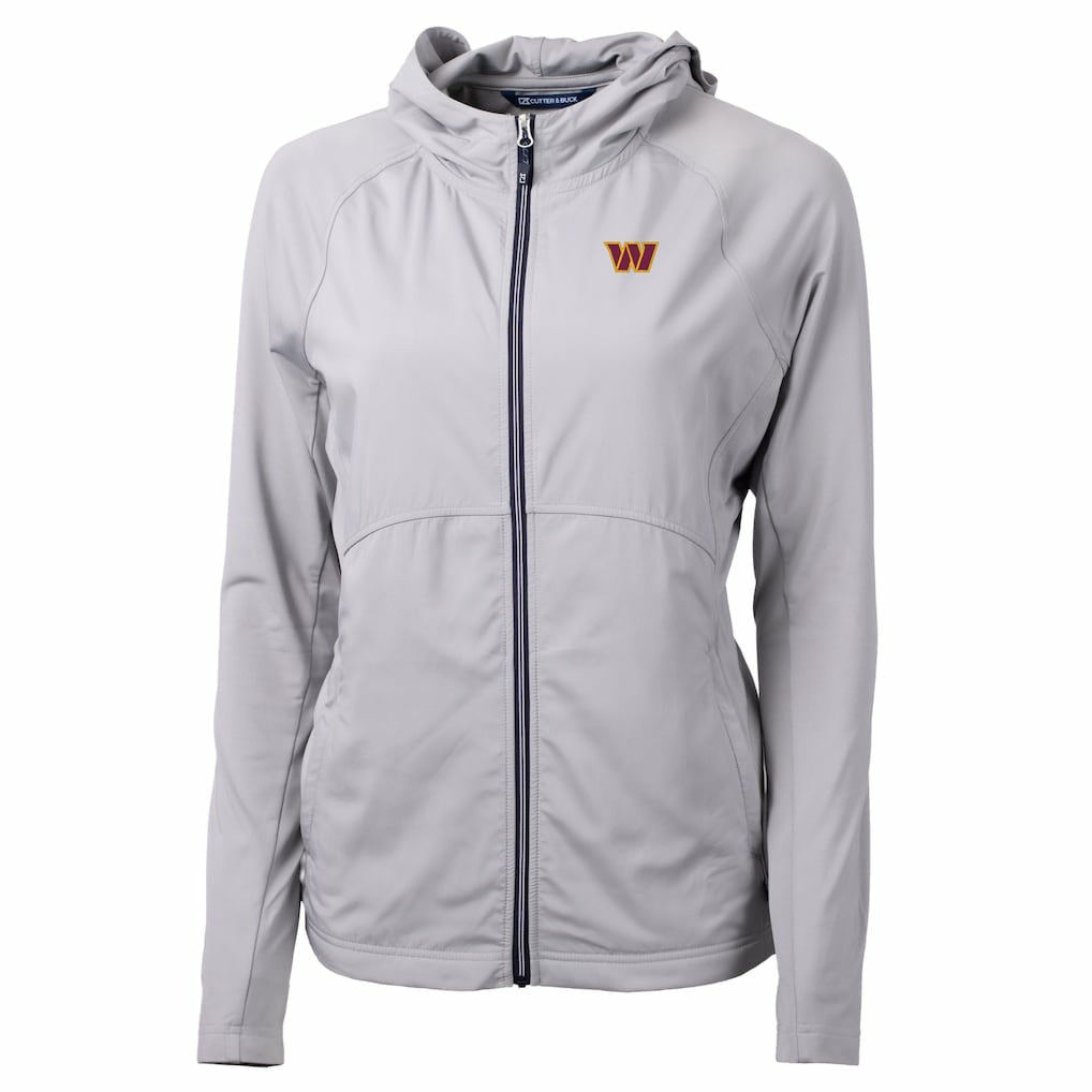 Cutter & Buck Women's Primary Adapt Eco Knit Hybrid Recycled Full-Zip Jacket - Washington Commanders