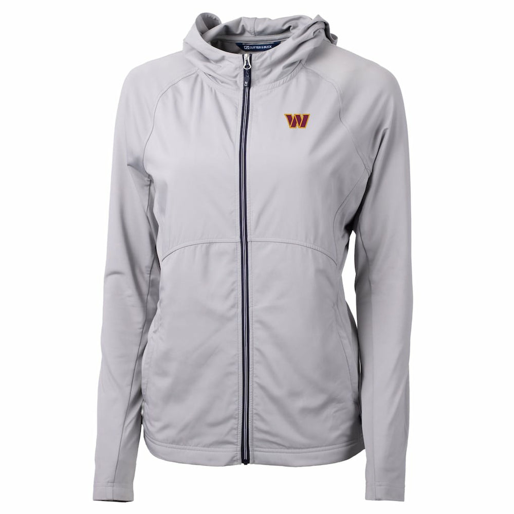 Cutter & Buck Women's Primary Adapt Eco Knit Hybrid Recycled Full-Zip Jacket - Washington Commanders