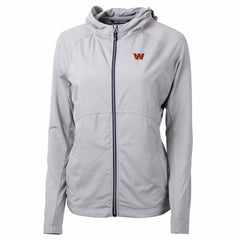 Cutter & Buck Women's Primary Adapt Eco Knit Hybrid Recycled Full-Zip Jacket - Washington Commanders