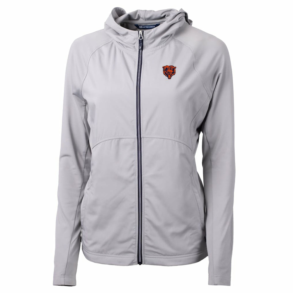 Cutter & Buck Women's Adapt Eco Knit Hybrid Recycled Full-Zip Jacket - Chicago Bears