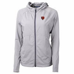 Cutter & Buck Women's Adapt Eco Knit Hybrid Recycled Full-Zip Jacket - Chicago Bears