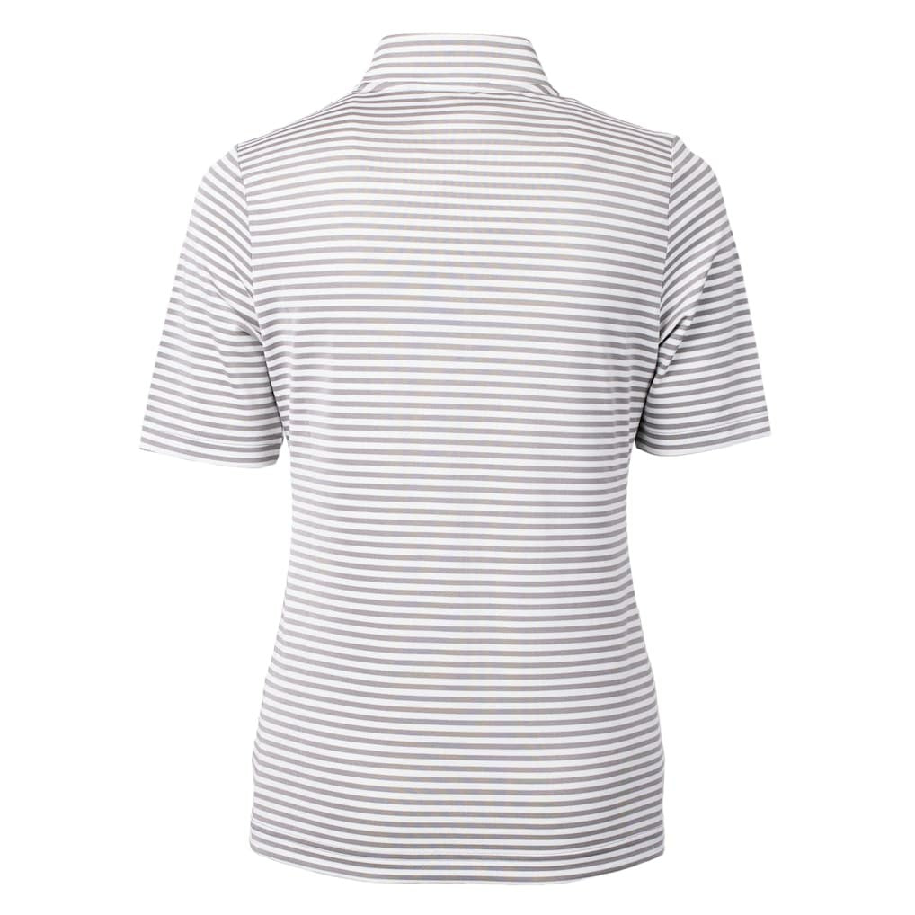 Cutter & Buck Women's Virtue Eco Pique Stripe Recycled Quarter-Zip Top - Jacksonville Jaguars