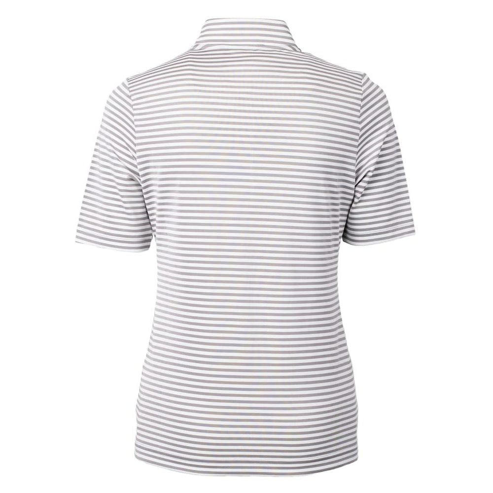 Cutter & Buck Women's Virtue Eco Pique Stripe Recycled Quarter-Zip Top - Jacksonville Jaguars