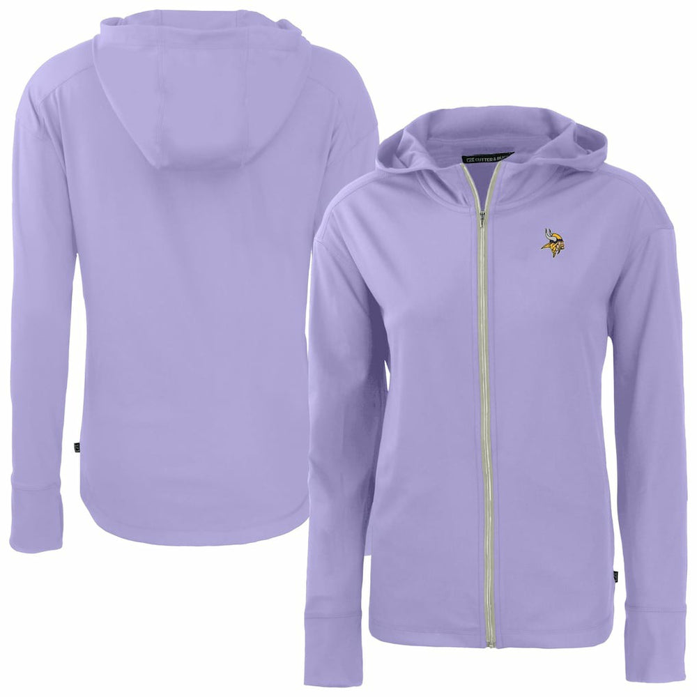 Cutter & Buck Women's Daybreak Eco Recycled Full-Zip Hoodie Jacket - Minnesota Vikings