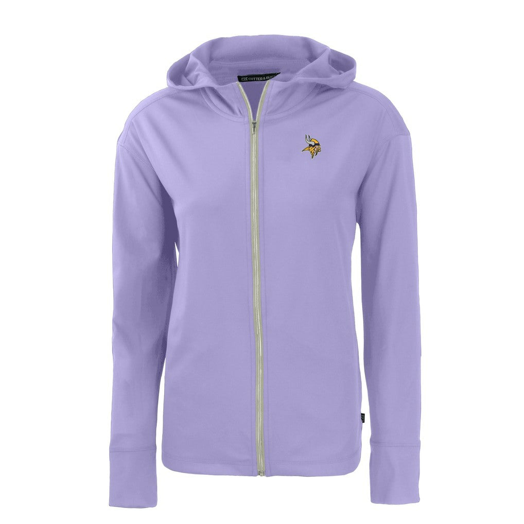 Cutter & Buck Women's Daybreak Eco Recycled Full-Zip Hoodie Jacket - Minnesota Vikings