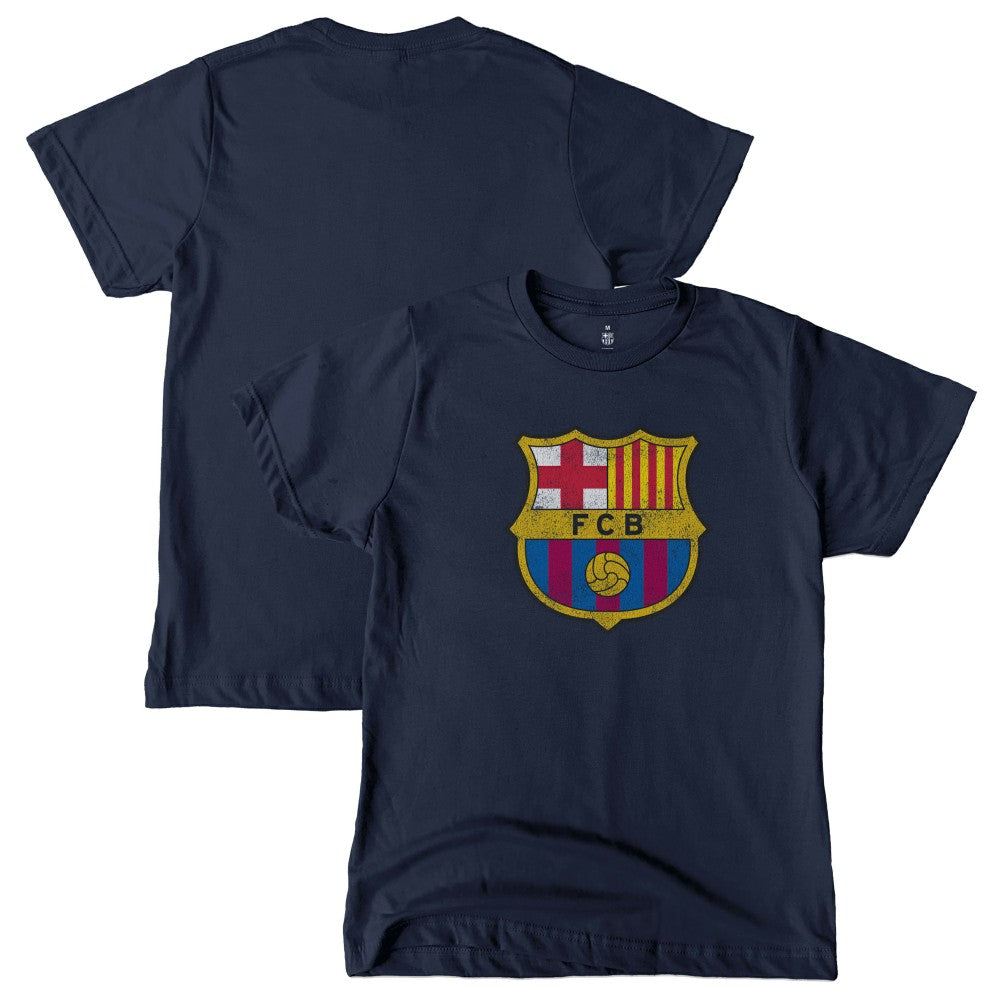 Barcelona 1863FC Youth Color Badge T-Shirt -  Navy