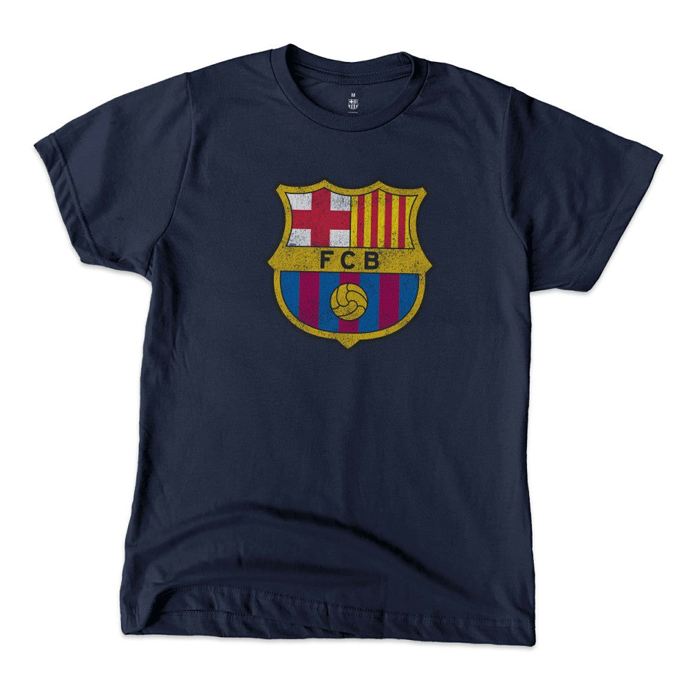 Barcelona 1863FC Youth Color Badge T-Shirt -  Navy