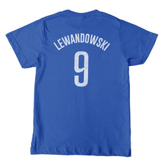 Robert Lewandowski Barcelona 1863FC Youth Player T-Shirt -  Blue