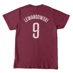 Robert Lewandowski Barcelona 1863FC Youth Player T-Shirt -  Maroon