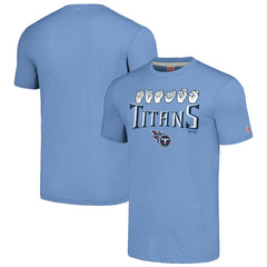 Homage Unisex The NFL ASL Collection by Love Sign American Sign Language T-Shirt - Tennessee Titans