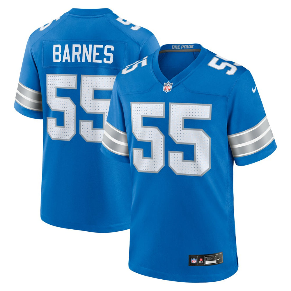 Derrick Barnes  Team Game Jersey - Detroit Lions