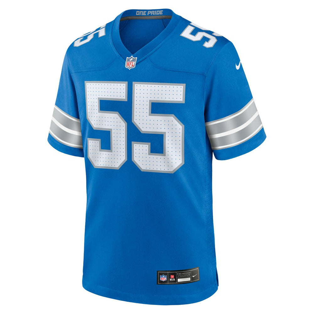 Derrick Barnes  Team Game Jersey - Detroit Lions