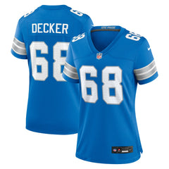 Taylor Decker  Women's Team Game Jersey - Detroit Lions