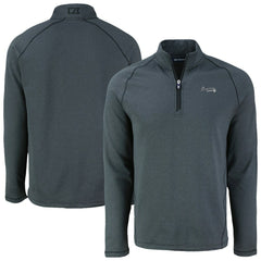 MLB Atlanta Braves Cutter & Buck Peshastin Eco Fleece Recycled Raglan Quarter-Zip Top