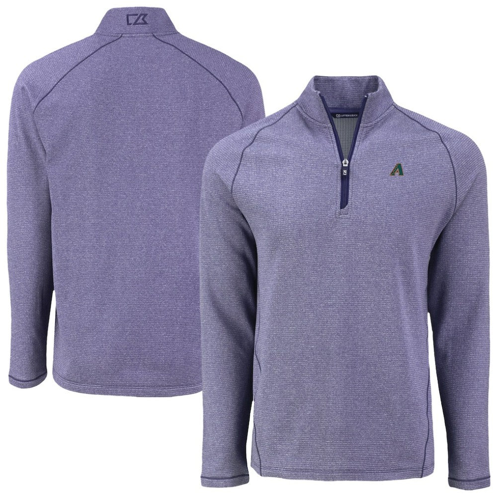 MLB Arizona Diamondbacks Cutter & Buck Peshastin Eco Fleece Recycled Raglan Quarter-Zip Top
