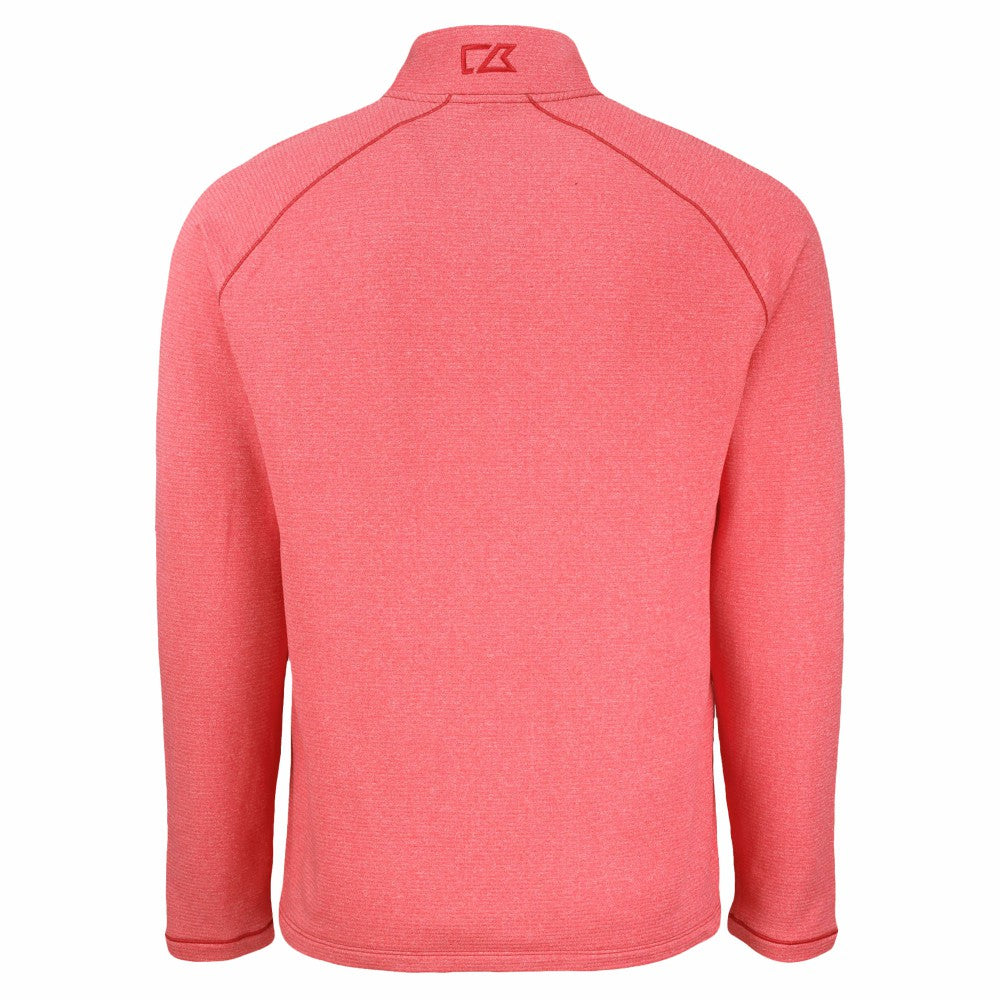MLB Cleveland Guardians Cutter & Buck Peshastin Eco Fleece Recycled Raglan Quarter-Zip Top