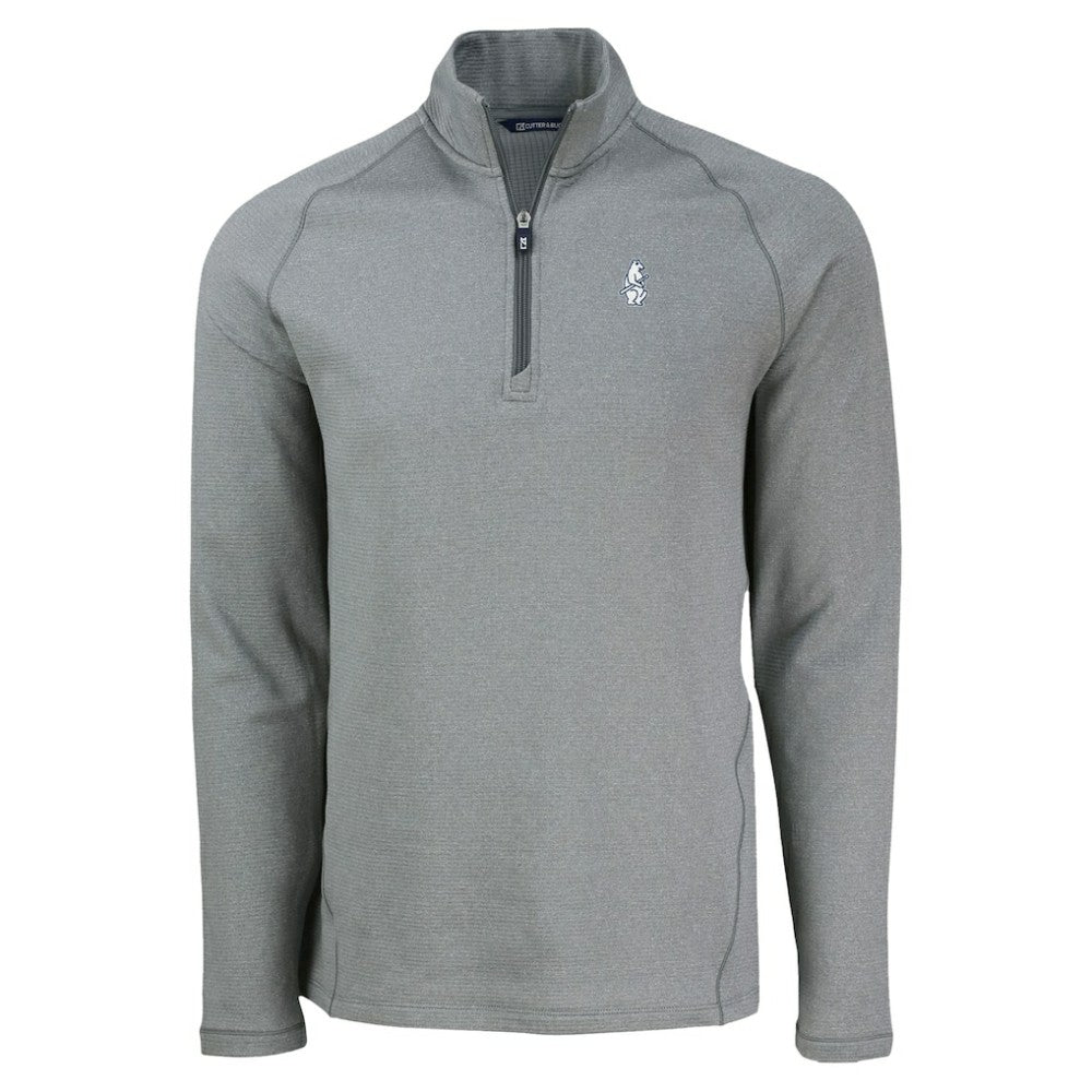 MLB Chicago Cubs Cutter & Buck Peshastin Eco Fleece Recycled Raglan Quarter-Zip Top