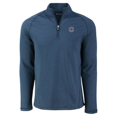 MLB Chicago Cubs Cutter & Buck Peshastin Eco Fleece Recycled Raglan Quarter-Zip Top